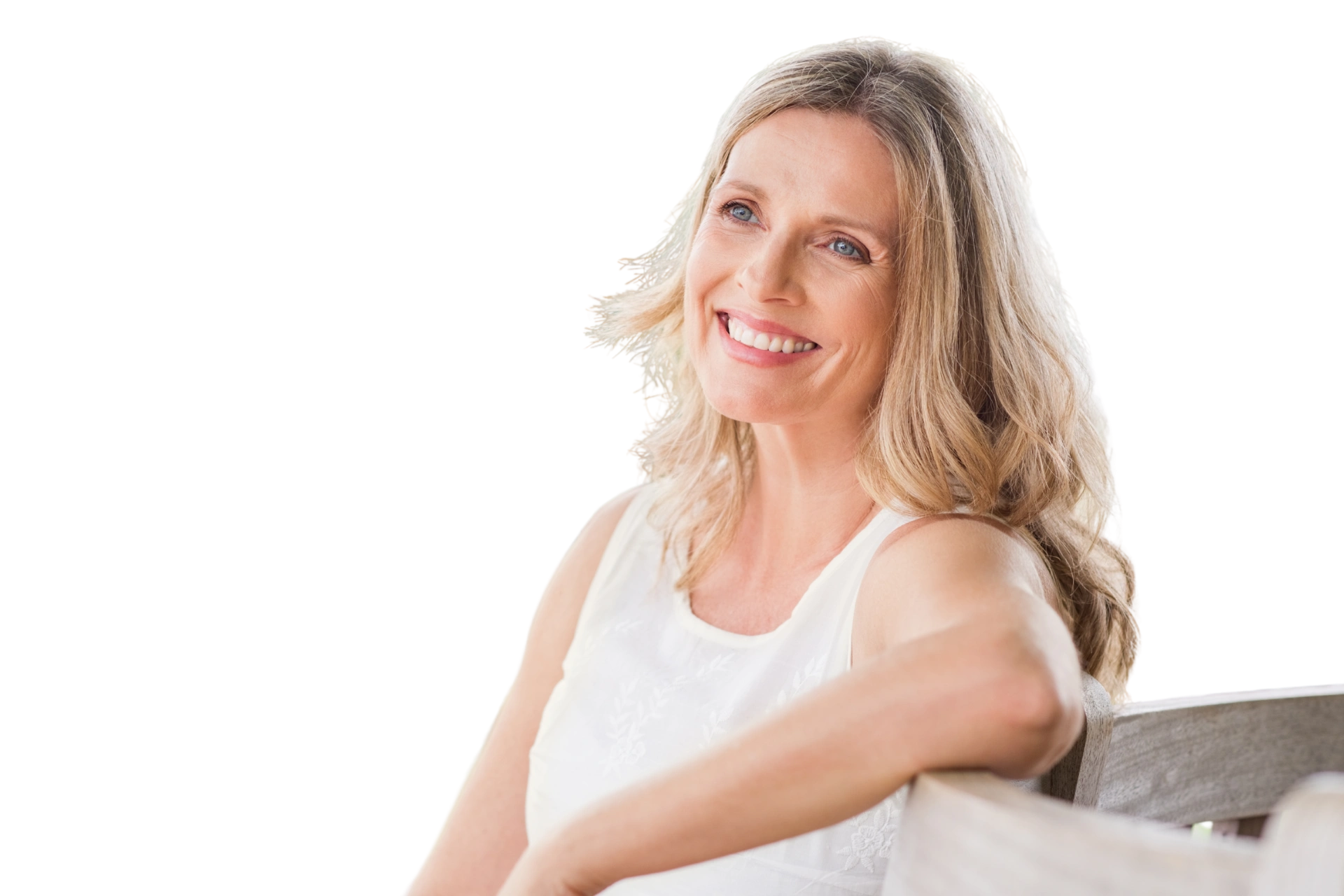 Mujer feliz relajada